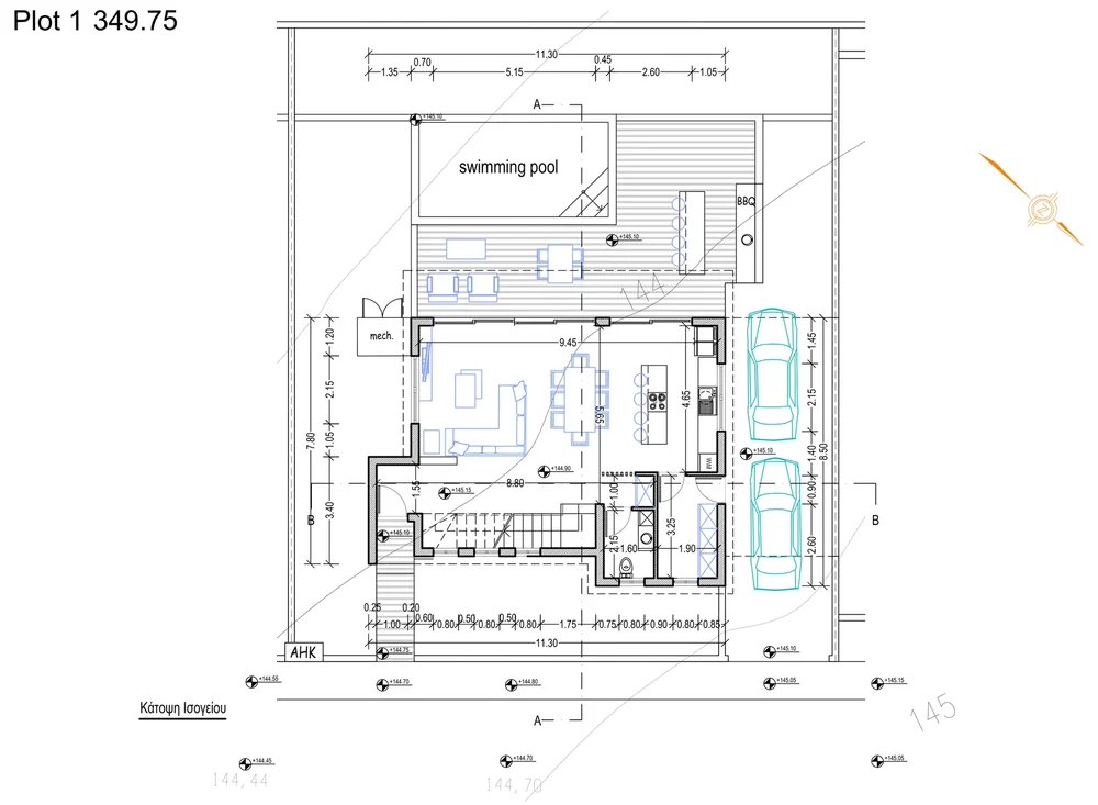 Floor plan Villa 1