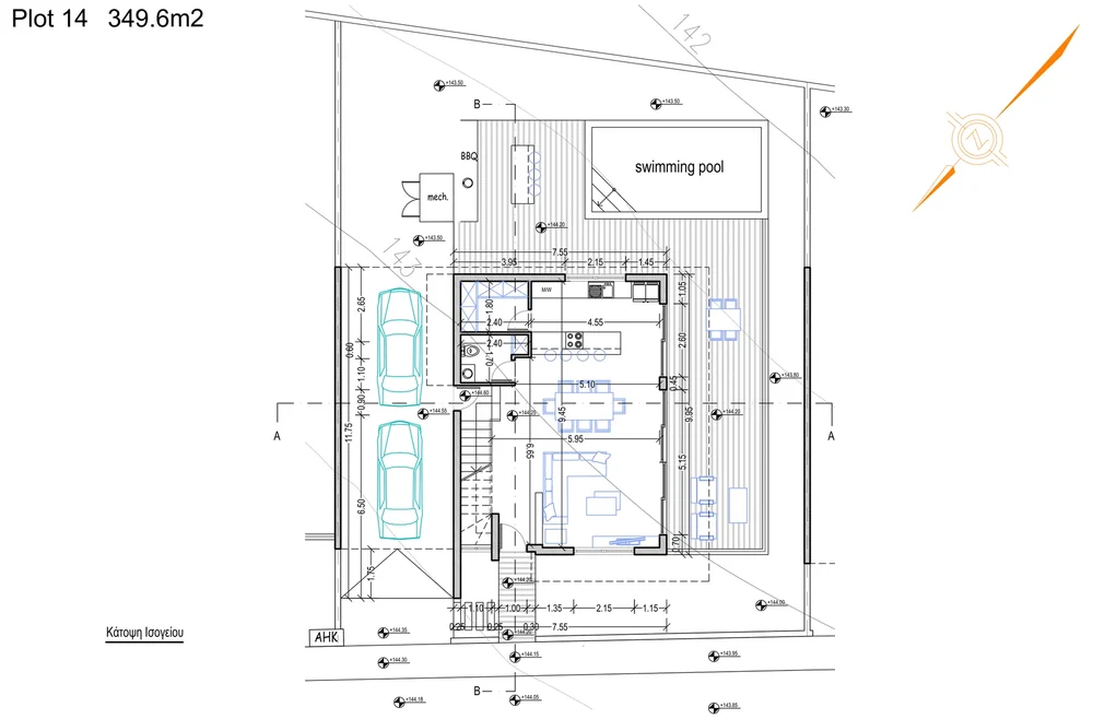 Floor plan Villa 14